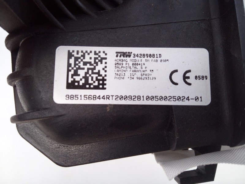 Recambio de airbag delantero derecho para renault master kasten l1h1 ka 2,8t referencia OEM IAM 985156844R 34289081D E1-A1-27-1