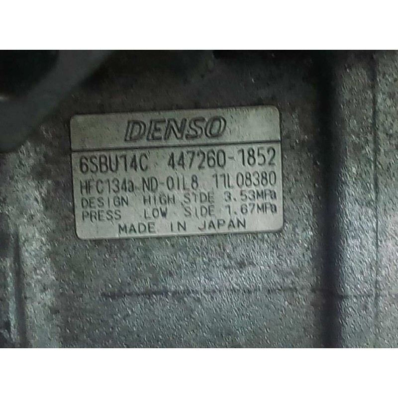 Recambio de compresor aire acondicionado para bmw serie 1 berlina (e81/e87) 118d referencia OEM IAM 4472601852 SB4249638 P3-B2-1