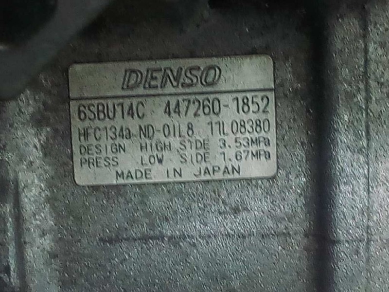 Recambio de compresor aire acondicionado para bmw serie 1 berlina (e81/e87) 118d referencia OEM IAM 4472601852 SB4249638 P3-B2-1