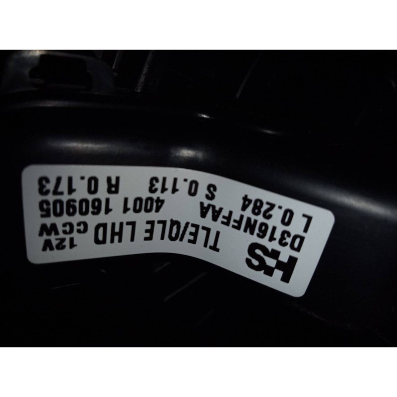 Recambio de ventilador calefaccion para kia sportage business 2wd referencia OEM IAM 4001160905  