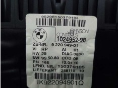 Recambio de cuadro instrumentos para bmw serie 1 berlina (e81/e87) 118d referencia OEM IAM 102495298 IK922094901Q E3-A2-39-2 2