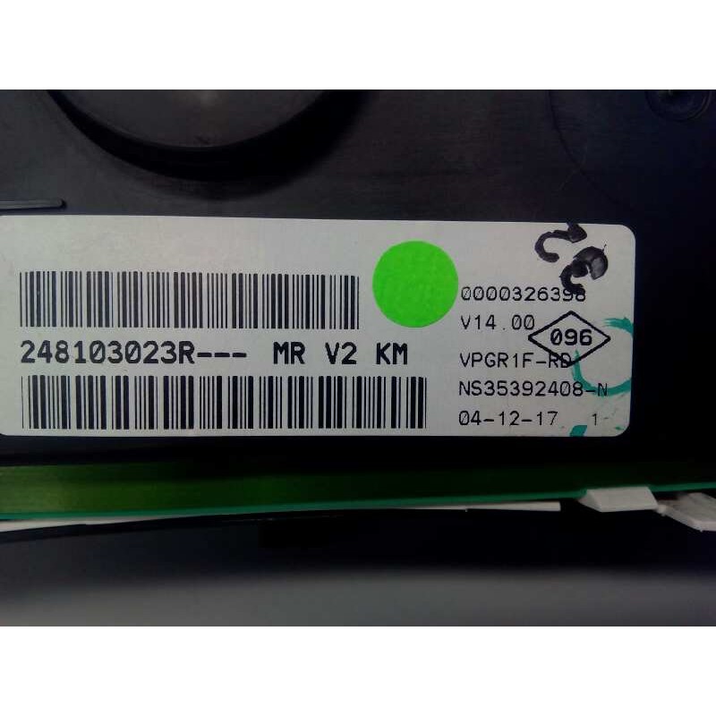 Recambio de cuadro instrumentos para dacia duster laureate 4x2 referencia OEM IAM 248103023R NS35392408N E1-A1-7-4