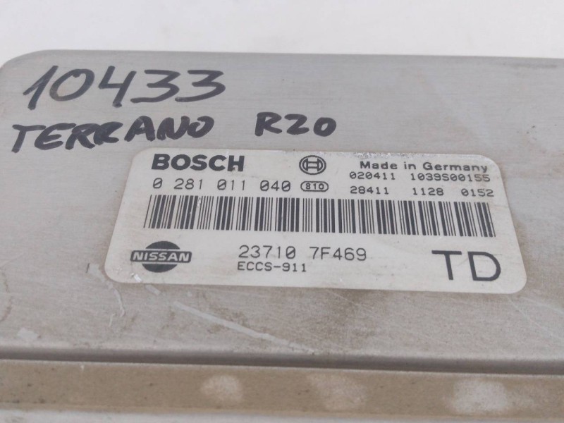 Recambio de centralita motor uce para nissan terrano/terrano.ii (r20) sport referencia OEM IAM 0281011040 237107F469 E3-B4-13-4