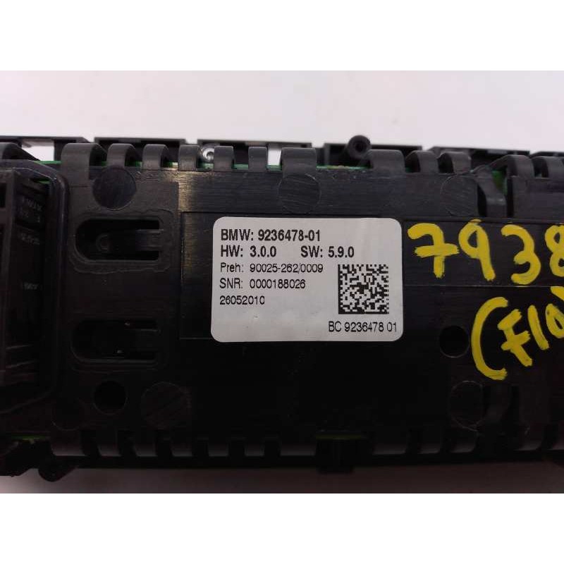 Recambio de mando climatizador para bmw serie 5 lim. (f10) 520d referencia OEM IAM 923647801  E1-A3-51-1