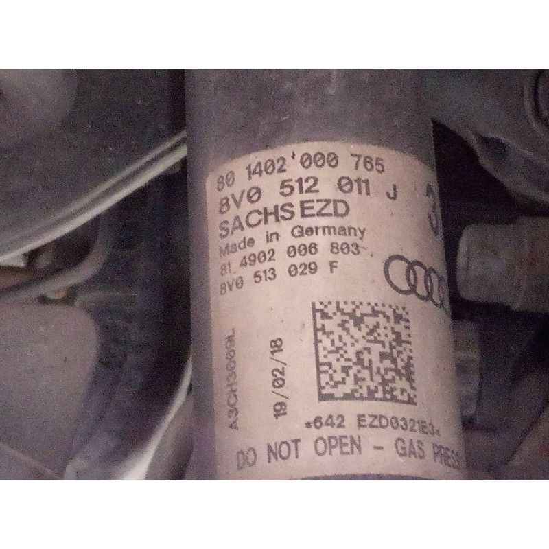 Recambio de amortiguador trasero derecho para audi a3 cabrio (8ve) design edition referencia OEM IAM 8V0512011J  