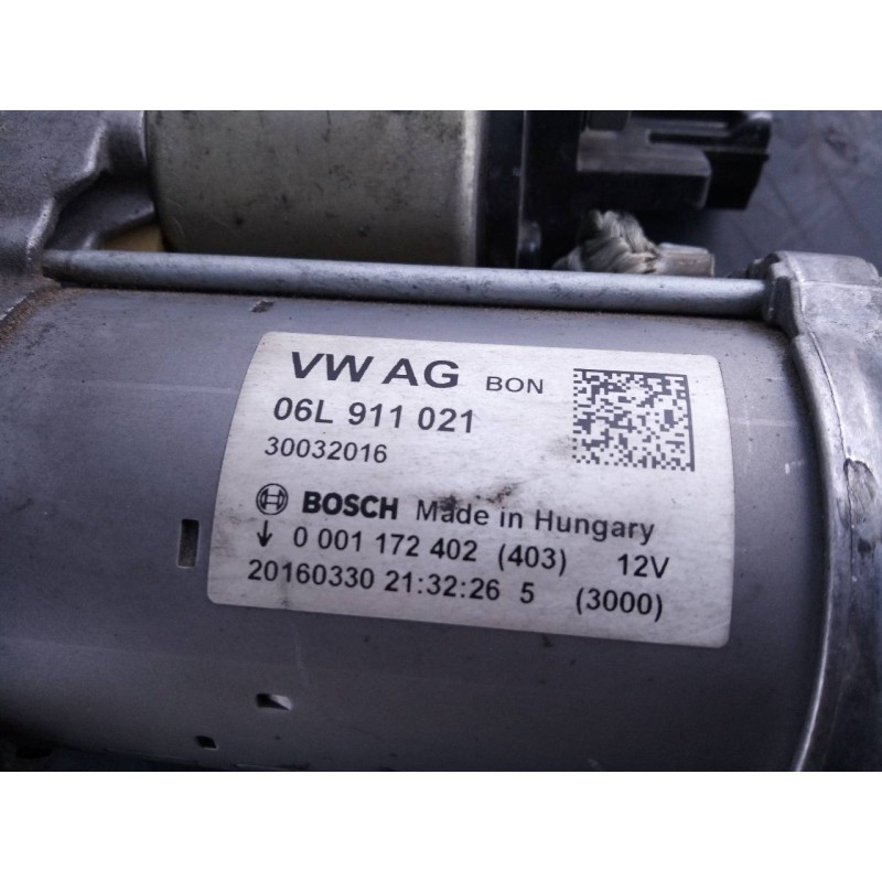 Recambio de motor arranque para audi a4 berlina (8w2) sport edition referencia OEM IAM 06L911021 0001172402 P3-A7-17-3