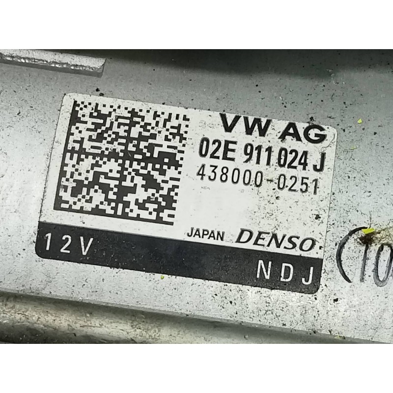 Recambio de motor arranque para volkswagen tiguan sport 4motion bmt referencia OEM IAM 02E911024J 4380000251 P3-A10-33-2