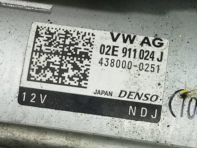 Recambio de motor arranque para volkswagen tiguan sport 4motion bmt referencia OEM IAM 02E911024J 4380000251 P3-A10-33-2