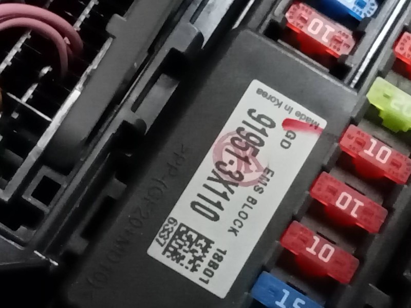 Recambio de caja reles / fusibles para kia carens ( ) concep referencia OEM IAM 919513X110  