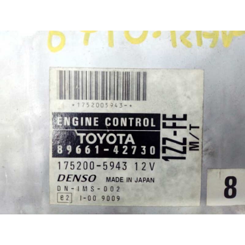 Recambio de centralita motor uce para toyota rav 4 (a2) 1.8 luna referencia OEM IAM 8966142730 1752005943 E3-B2-19-2