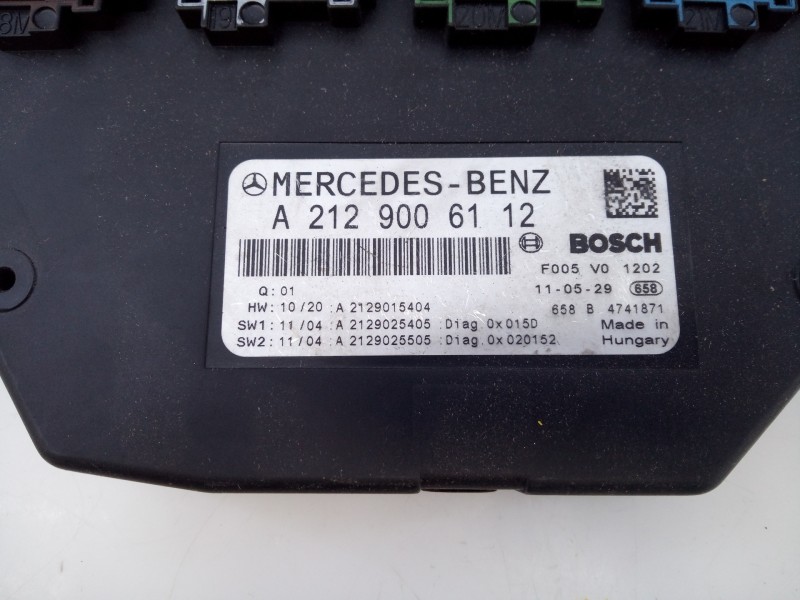Recambio de caja reles / fusibles para mercedes-benz clase cls (w218) cls 250 cdi be (218.303) referencia OEM IAM A2129006112  E