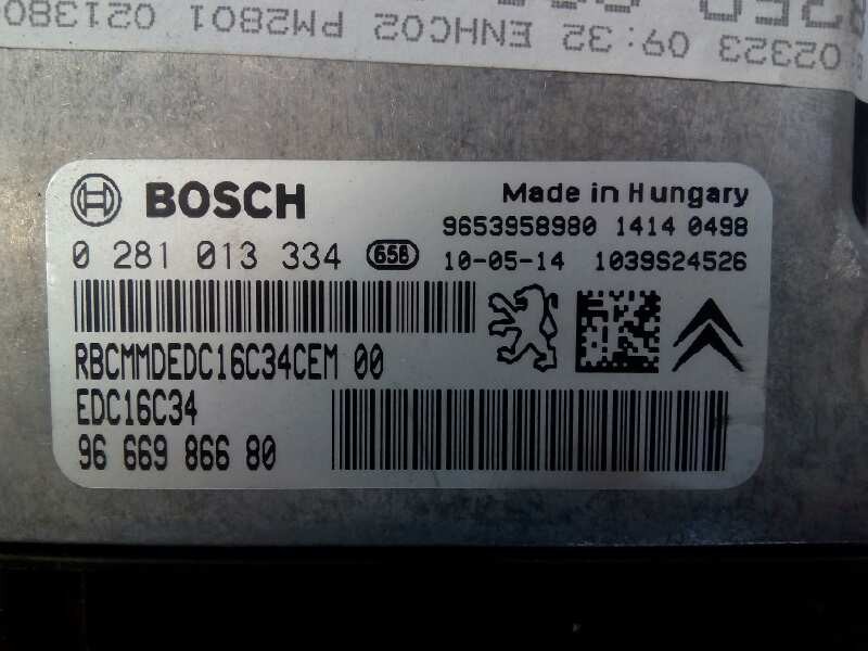 Recambio de centralita motor uce para peugeot 5008 sport pack referencia OEM IAM 9666986680 0281013334 E1-A4-11-2