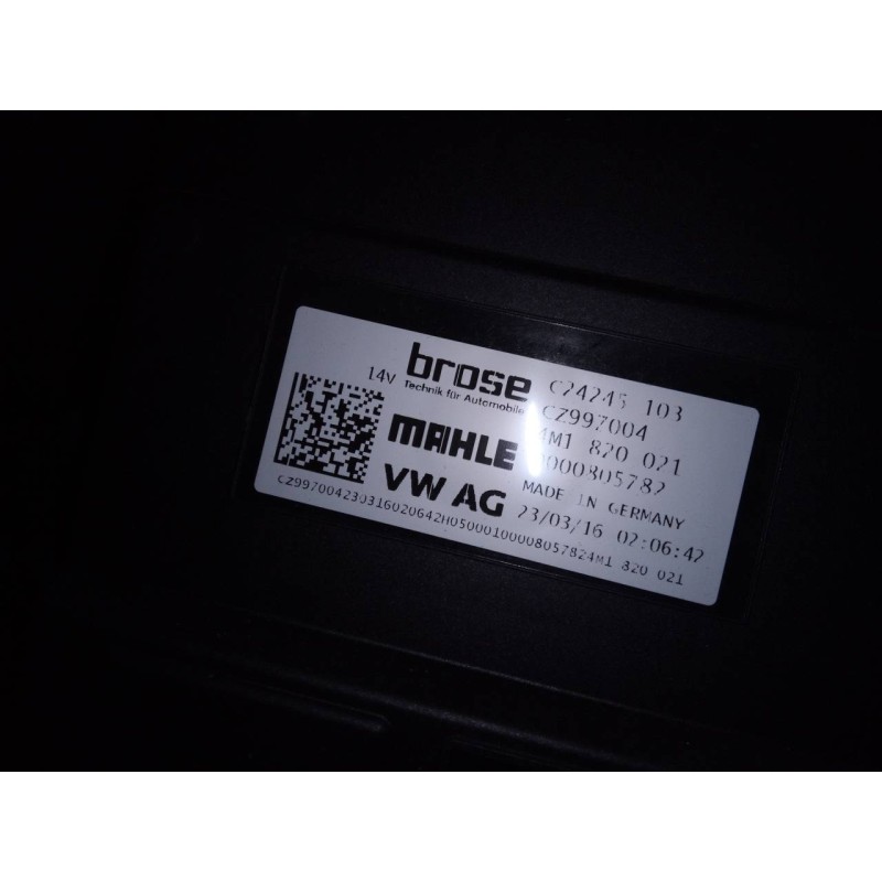 Recambio de ventilador calefaccion para audi a4 berlina (8w2) sport edition referencia OEM IAM 4M1820021  