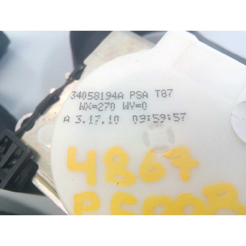 Recambio de cinturon seguridad trasero central para peugeot 5008 sport pack referencia OEM IAM 34058194A  E1-A4-11-1