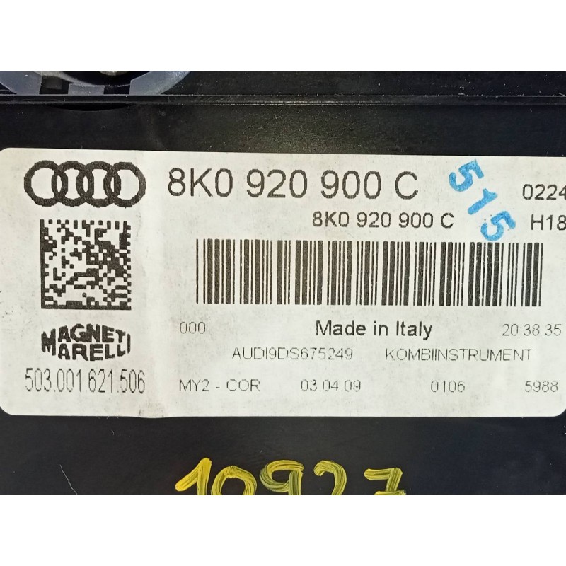 Recambio de cuadro instrumentos para audi a4 ber. (b8) básico referencia OEM IAM 8K0920900C  E2-A1-37-7