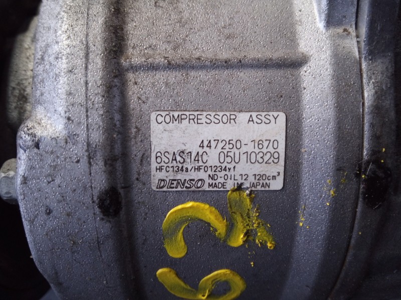 Recambio de compresor aire acondicionado para mercedes-benz clase a (w176) a 200 cdi (176.008) referencia OEM IAM 4472501670 A00