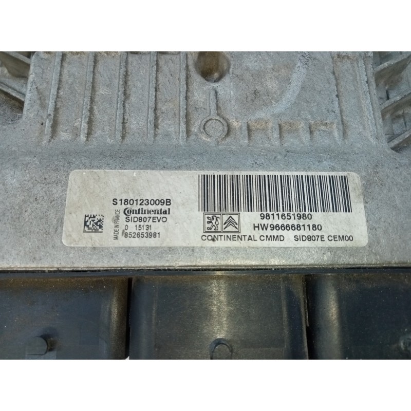 Recambio de centralita motor uce para citroën c4 grand picasso attraction referencia OEM IAM 9811651980 180123009B E3-B2-25-2