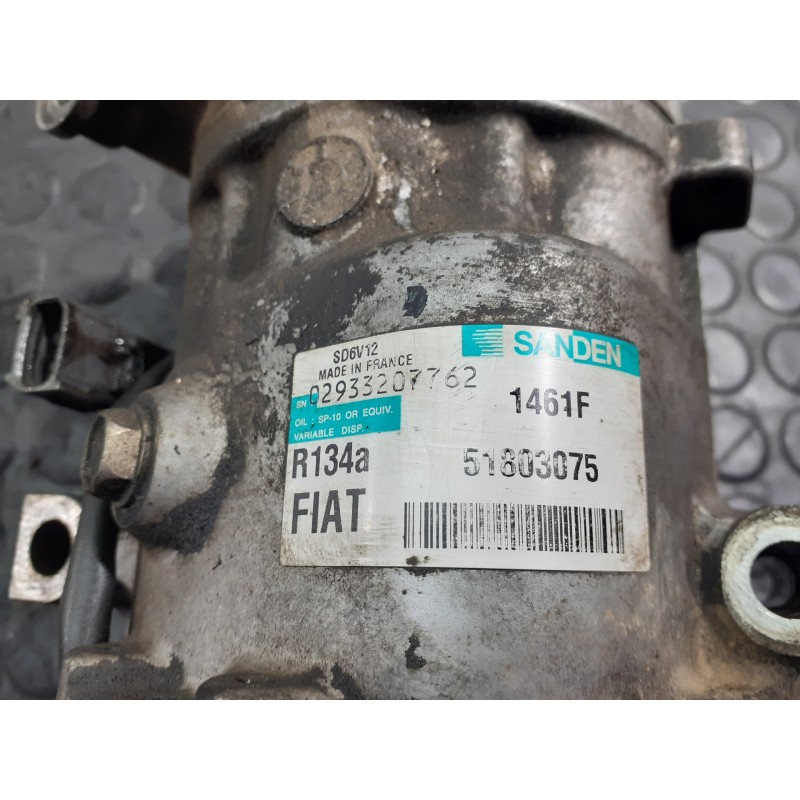 Recambio de compresor aire acondicionado para fiat linea (110) emotion referencia OEM IAM 51803075 1461F P3-B2-19-3