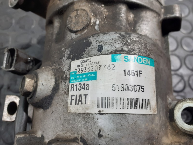 Recambio de compresor aire acondicionado para fiat linea (110) emotion referencia OEM IAM 51803075 1461F P3-B2-19-3