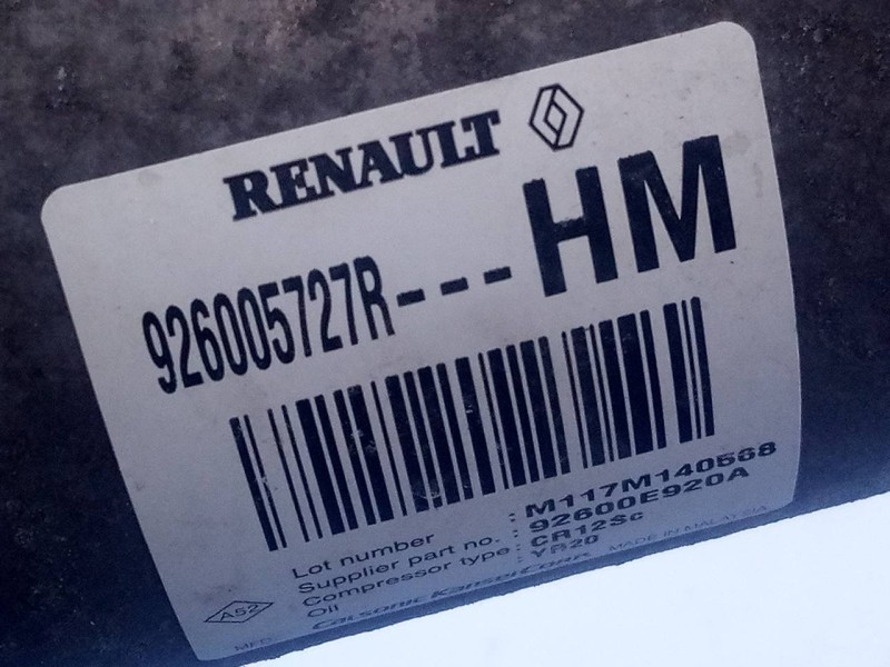 Recambio de compresor aire acondicionado para dacia dokker express express referencia OEM IAM 926005727R 92600E920A P3-B2-8-4