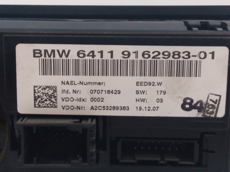 Recambio de mando climatizador para bmw serie 3 berlina (e90) 320d referencia OEM IAM 641916298301  E3-A2-4-3