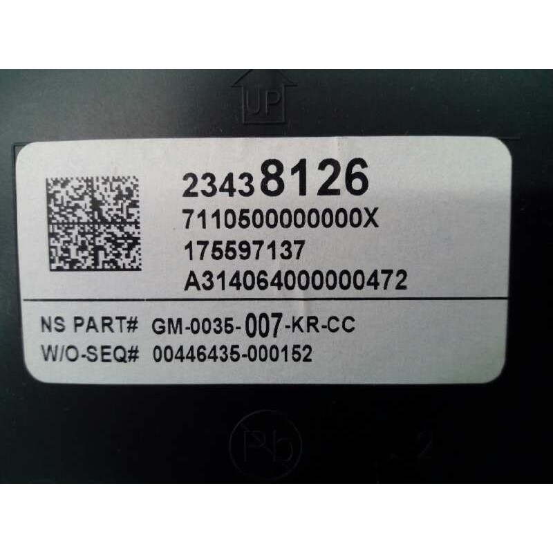 Recambio de cuadro instrumentos para opel insignia berlina selective referencia OEM IAM GM0035007 23438126 E3-A5-27-3