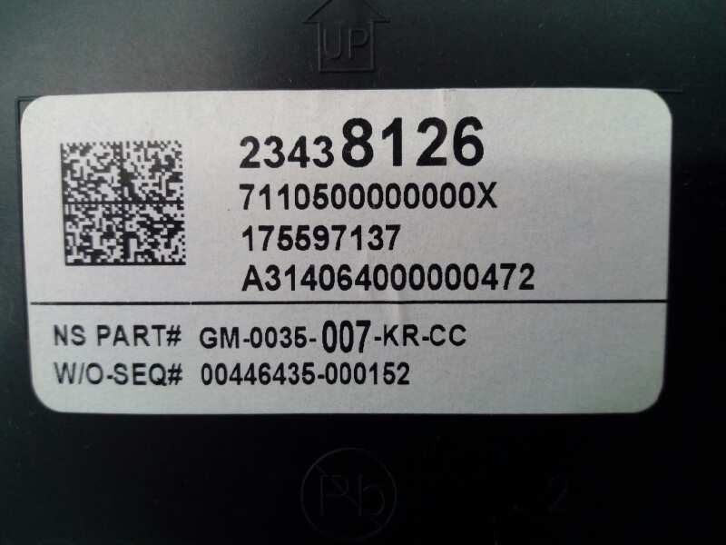 Recambio de cuadro instrumentos para opel insignia berlina selective referencia OEM IAM GM0035007 23438126 E3-A5-27-3