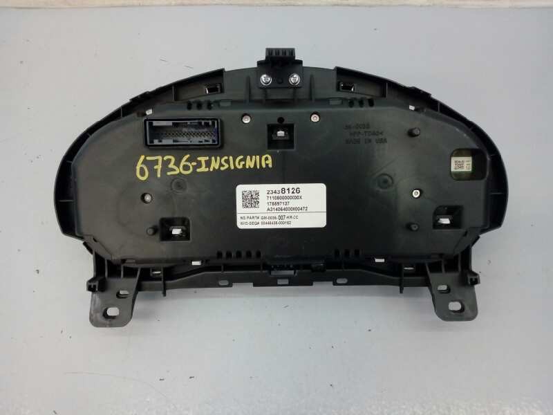 Recambio de cuadro instrumentos para opel insignia berlina selective referencia OEM IAM GM0035007 23438126 E3-A5-27-3