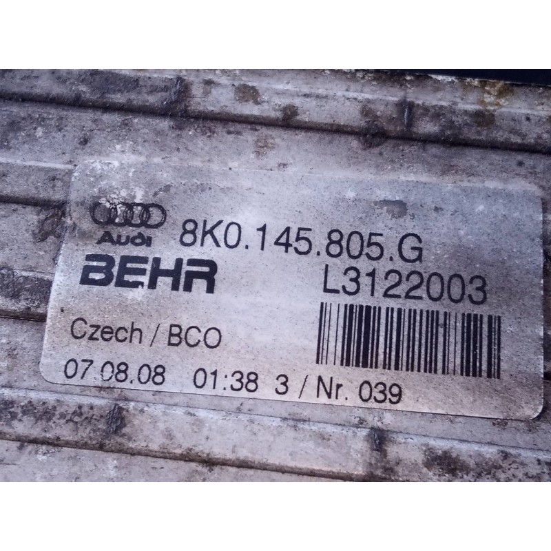 Recambio de intercooler para audi a4 ber. (b8) básico referencia OEM IAM 8K0145805G  P2-B10-6