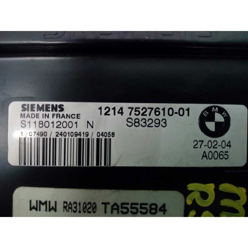 Recambio de centralita motor uce para bmw mini (r50,r53) cooper referencia OEM IAM 1214752761001 7540904 E3-A2-55-1