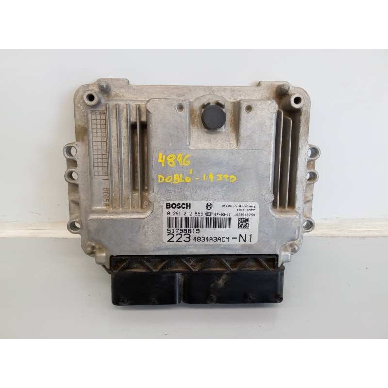 Recambio de centralita motor uce para fiat doblo (119) 1.9 8v multijet active com. (77kw) referencia OEM IAM 51798819 0281012865