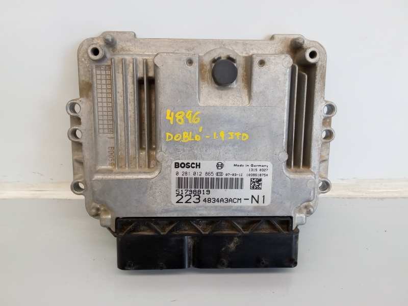 Recambio de centralita motor uce para fiat doblo (119) 1.9 8v multijet active com. (77kw) referencia OEM IAM 51798819 0281012865