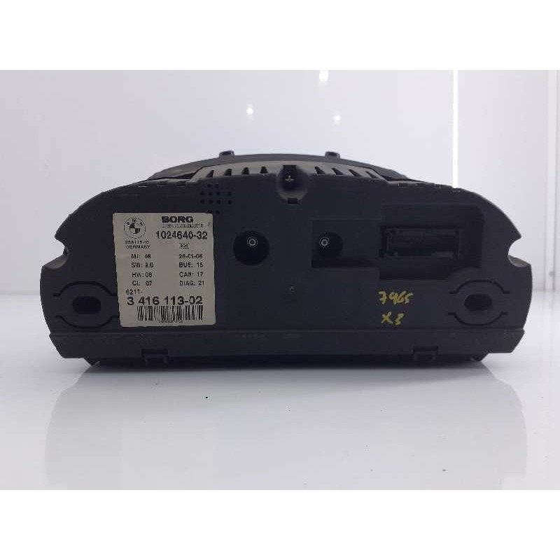 Recambio de cuadro instrumentos para bmw x3 (e83) 2.0d referencia OEM IAM 341611302 102464032 E3-A2-44-4