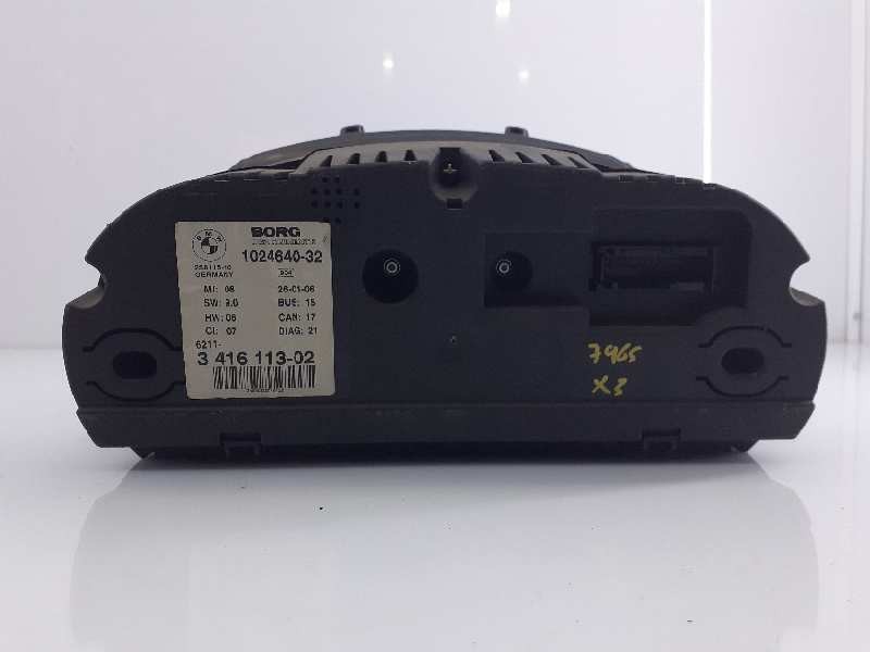 Recambio de cuadro instrumentos para bmw x3 (e83) 2.0d referencia OEM IAM 341611302 102464032 E3-A2-44-4