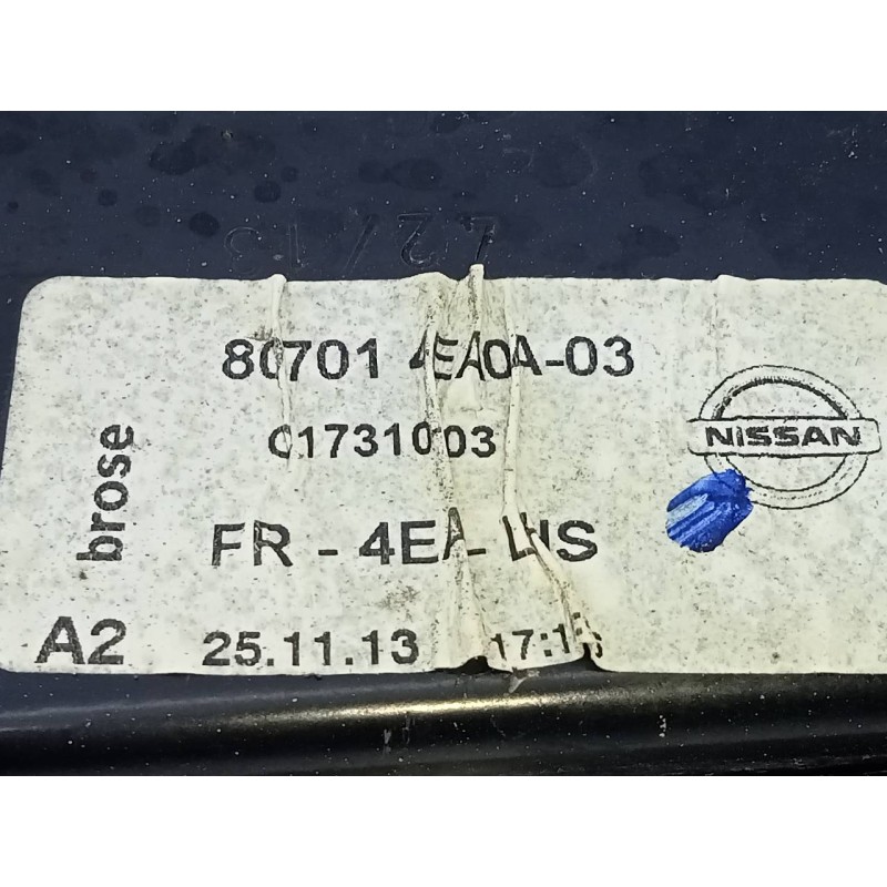 Recambio de elevalunas delantero izquierdo para nissan qashqai (j11) acenta referencia OEM IAM 807014EA0A03  E2-A4-53-2