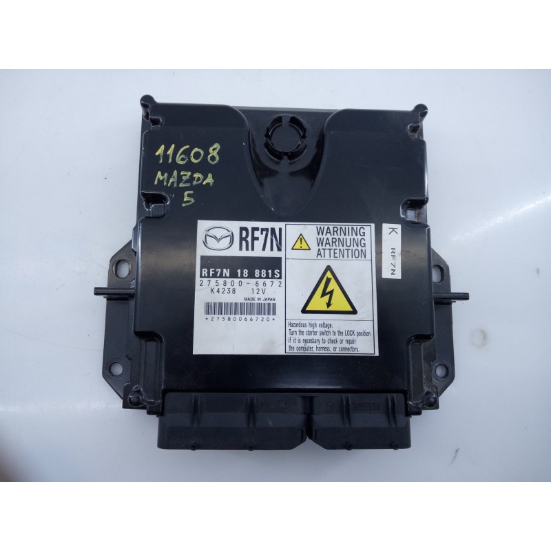 Recambio de centralita motor uce para mazda 5 berl. (cr) 2.0 crtd active (81kw) referencia OEM IAM 2758006672 K4238 E3-B5-25-1