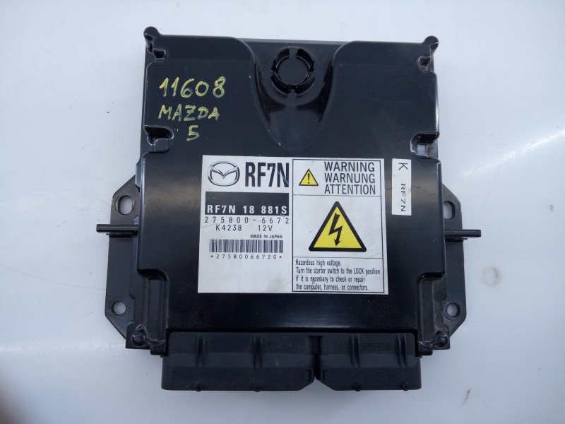 Recambio de centralita motor uce para mazda 5 berl. (cr) 2.0 crtd active (81kw) referencia OEM IAM 2758006672 K4238 E3-B5-25-1
