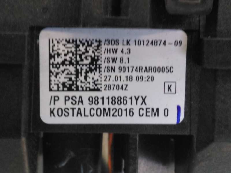 Recambio de anillo airbag para opel grandland x excellence referencia OEM IAM 98118861YX 30S1012546207 E3-A5-34-3