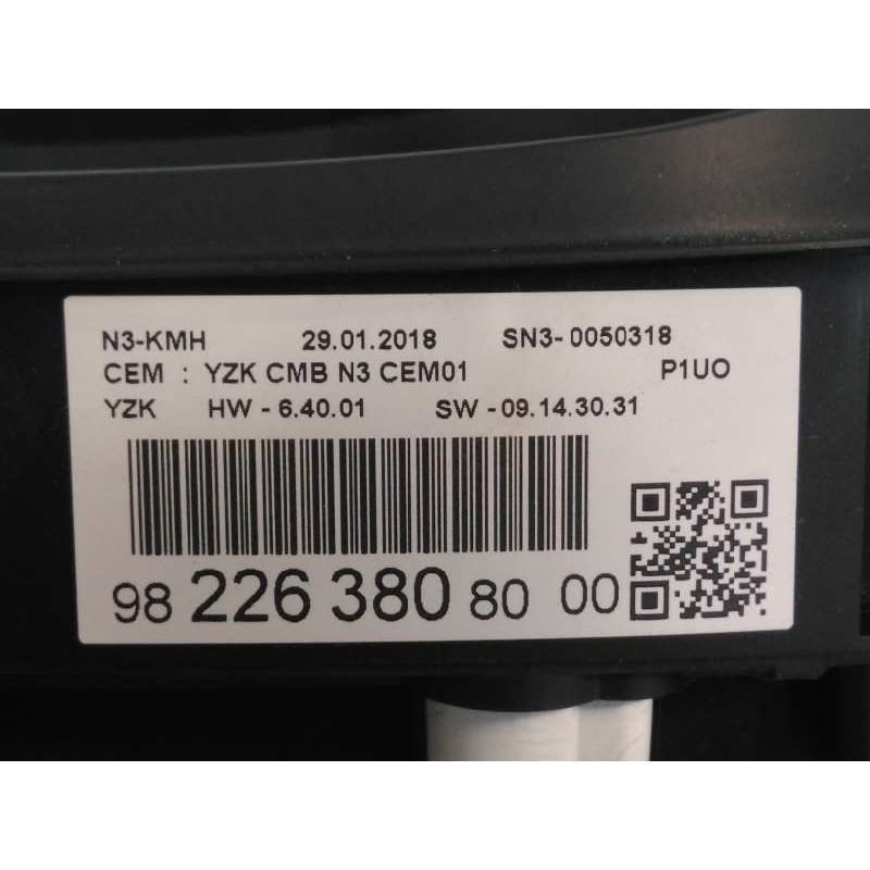 Recambio de cuadro instrumentos para opel grandland x excellence referencia OEM IAM 9822638080  E3-A5-28-4