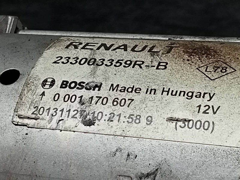 Recambio de motor arranque para nissan qashqai (j11) acenta referencia OEM IAM 233003359R 0001170607 P3-A7-28-2