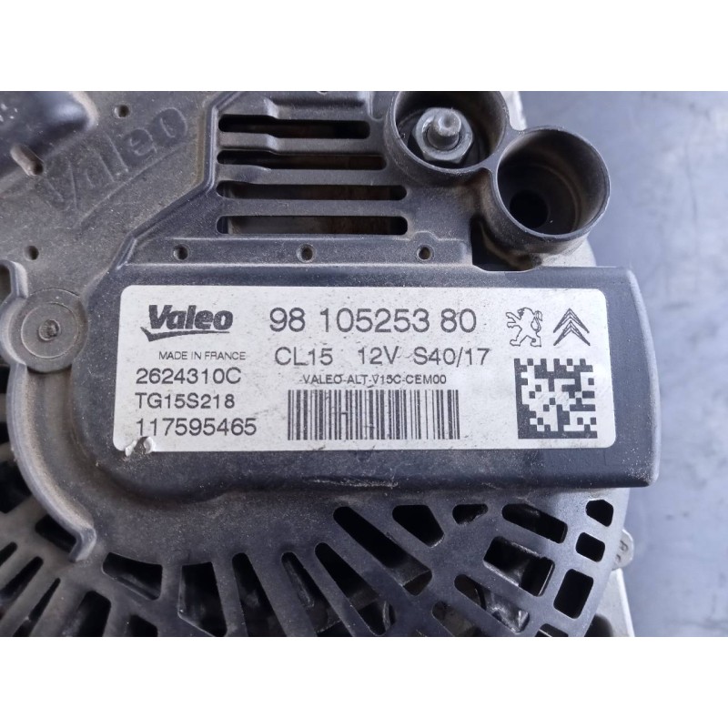 Recambio de alternador para peugeot 3008 gt line referencia OEM IAM 9810525380 2624310C P3-A5-24-2