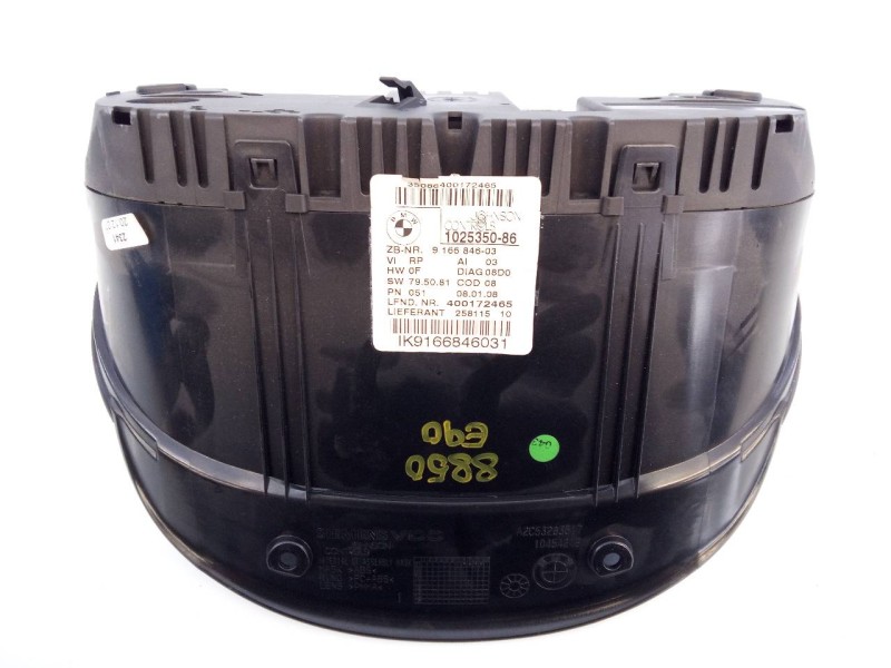 Recambio de cuadro instrumentos para bmw serie 3 berlina (e90) 320d referencia OEM IAM 916684603 IK9166846031 E3-A2-14-4