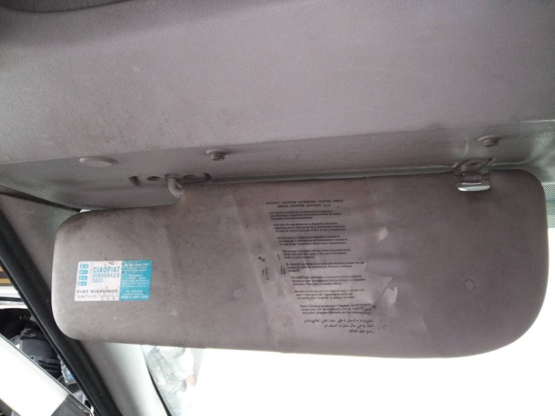 Recambio de parasol izquierdo para fiat doblo cargo basis kasten referencia OEM IAM   