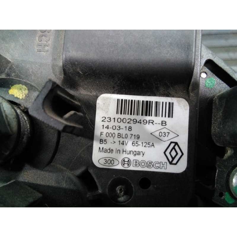 Recambio de alternador para dacia dokker ambiance referencia OEM IAM 231002949R  P3-A4-4-4