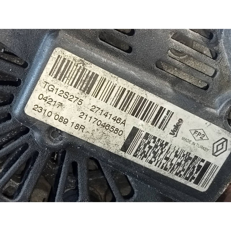 Recambio de alternador para renault clio iv dynamique referencia OEM IAM 231008918R 21170446580 P3-B5-4-3