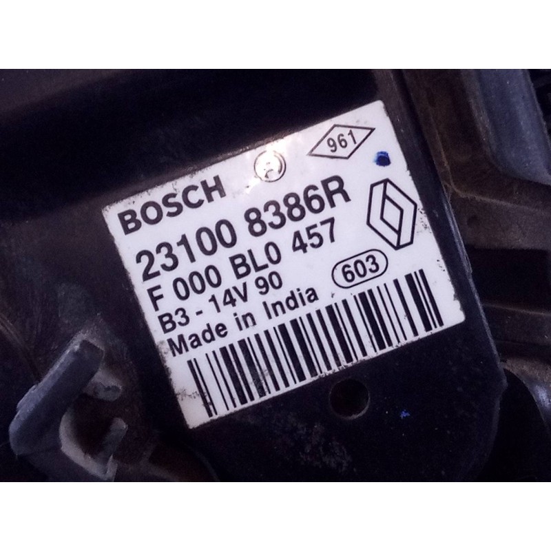 Recambio de alternador para dacia logan ii ambiance referencia OEM IAM 231008386R F000BL0457 P3-B5-28-2