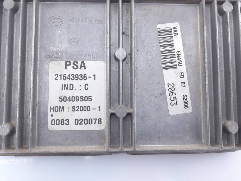 Recambio de centralita motor uce para citroën xsara picasso 1.8 16v referencia OEM IAM 9640514780 9632727280 E3-B2-14-1