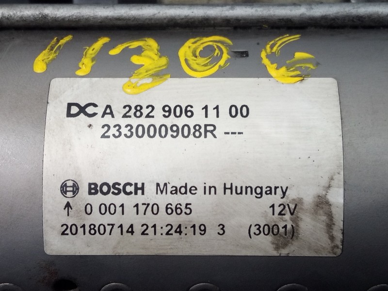 Recambio de motor arranque para mercedes-benz clase a (bm 177) a 200 edition 1 (177.087) referencia OEM IAM A2829061100 00011706