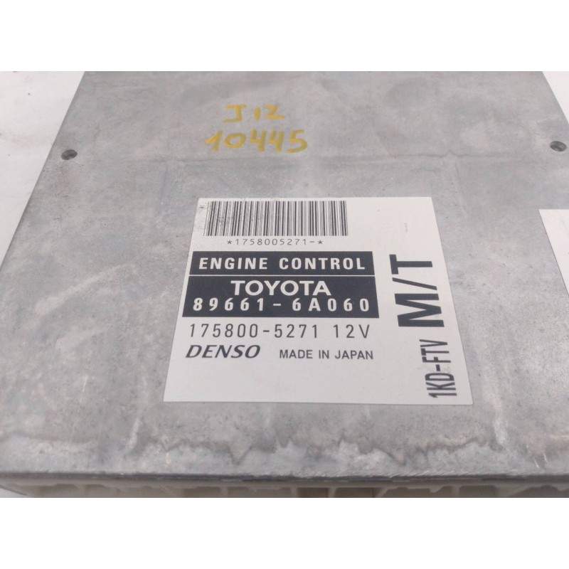 Recambio de centralita motor uce para toyota land cruiser (j12) 3.0 d-4d gx referencia OEM IAM 896616A060 1758005271 E3-B2-10-1