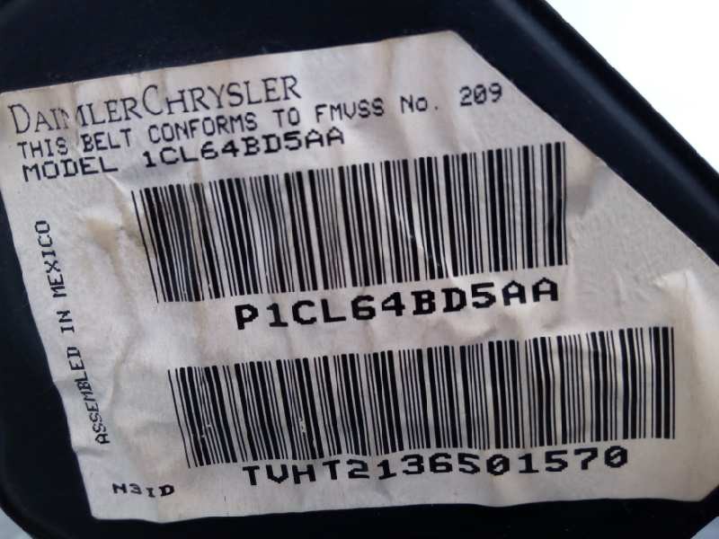 Recambio de cinturon seguridad delantero derecho para jeep gr. cherokee (wh) 3.0 crd limited referencia OEM IAM 1CL64BD5AA P1CL6